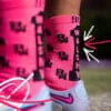 Reece Walsh pink crew socks by Grip Star Socks.