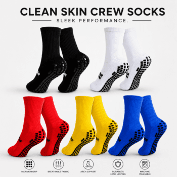 Grip Star Clean Skin Crew Socks