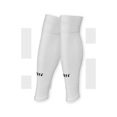 Pair of white football sleeves by Grip Star Socks.