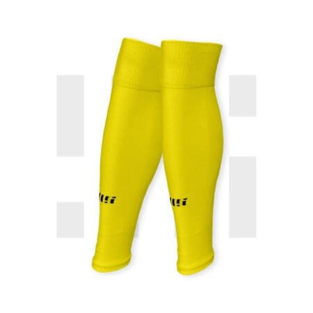 Pair of yellow football sleeves by Grip Star Socks.